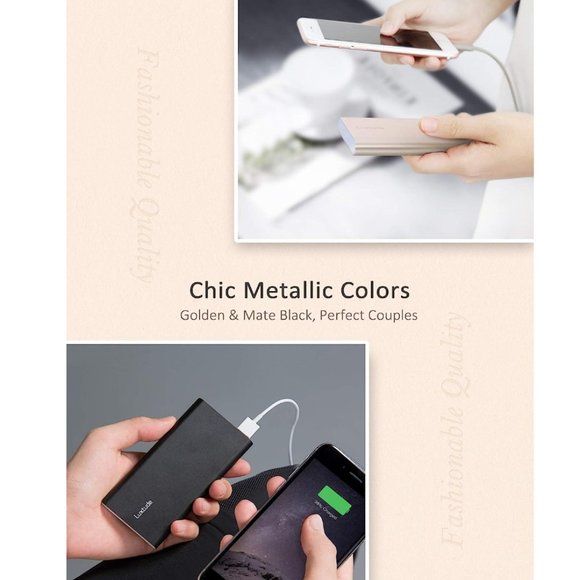 Luxtude Ultra Slim Portable Charger, 5000mAh Lightweight Rose Gold‎ - Picture 7 of 9